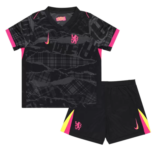 Kid's Chelsea Third Away Soccer Jersey Kit(Jersey+Shorts) 2024/25