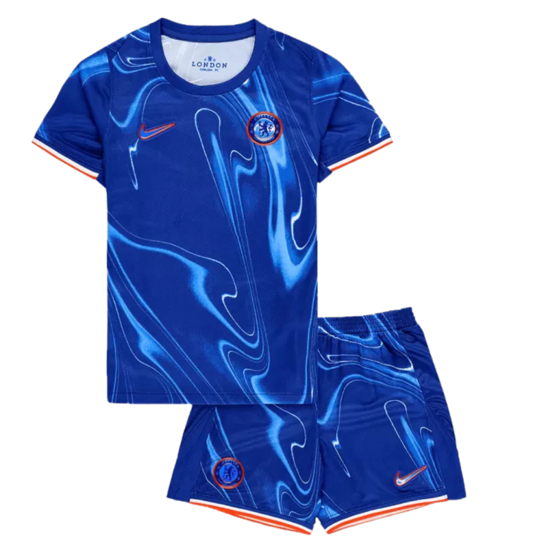 Kid's Chelsea Home Soccer Jersey Kit(Jersey+Shorts) 2024/25