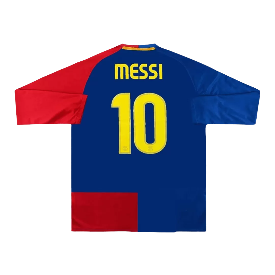 Retro MESSI #10 2008/09 Barcelona Home Long Sleeve Soccer Jersey - Goal Digger Jerseys | Authentic Soccer Jerseys High Quality