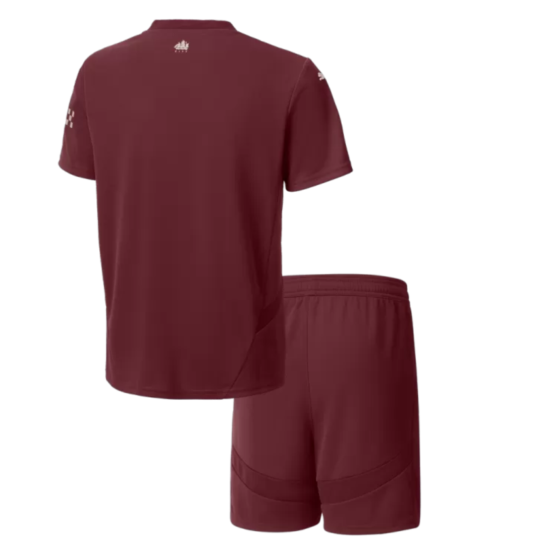 Kid's Manchester City Third Away Soccer Jersey Kit(Jersey+Shorts) 2024/25
