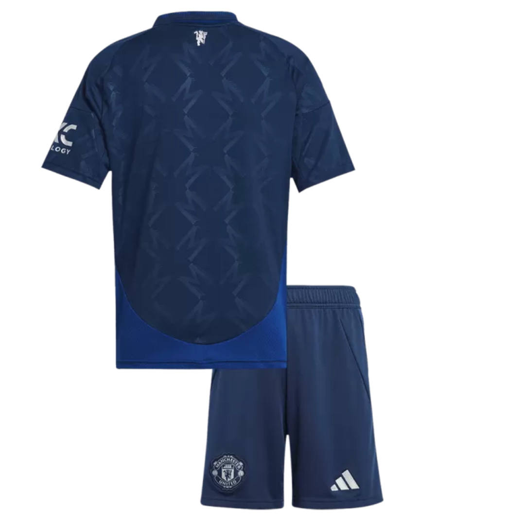 Kid's Manchester United Away Soccer Jersey Kit(Jersey+Shorts) 2024/25
