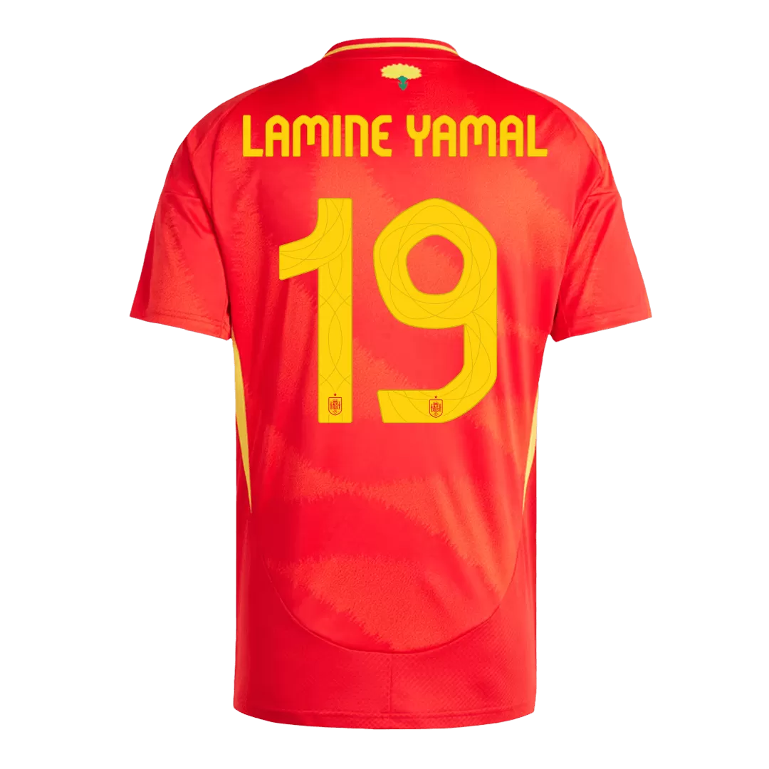 LAMINE YAMAL #19 Spain Home Soccer Jersey Euro 2024 - Goal Digger Jerseys | Authentic Soccer Jerseys High Quality