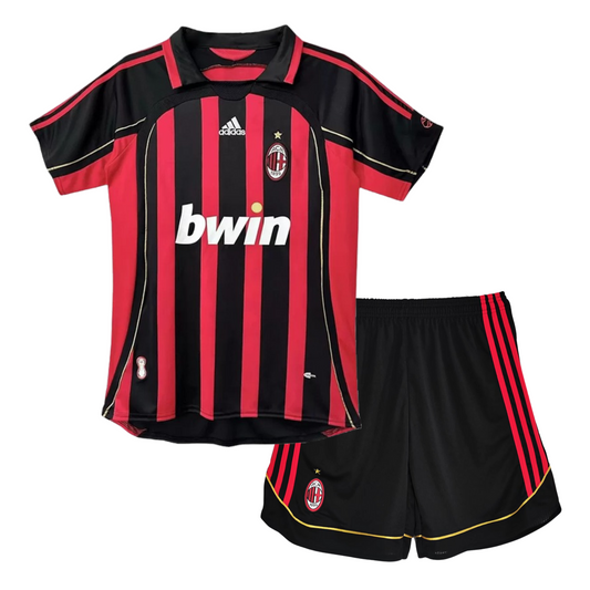 Kids Retro 2006/07 AC Milan Home Soccer Jersey - Goal Digger Jerseys | High Quality Football Kits | Free Shipping