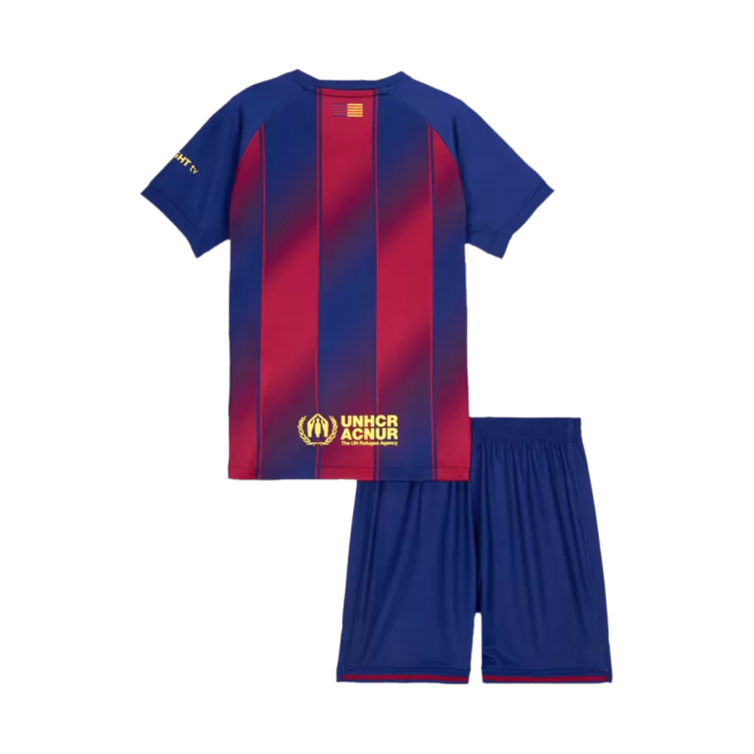 Kids Barcelona Home Soccer Jersey 2025/26