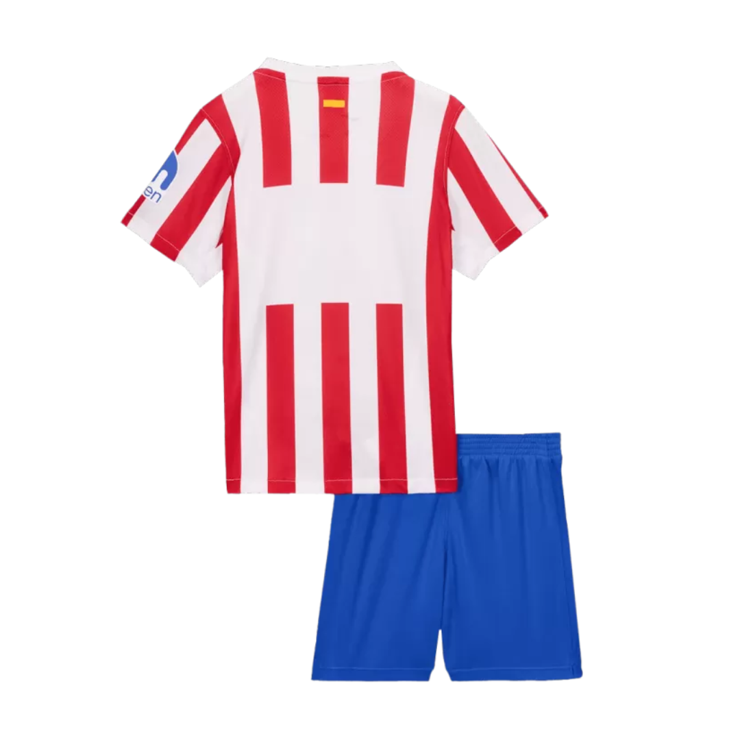 Kids Atletico Madrid Home Soccer Jersey 2025/26