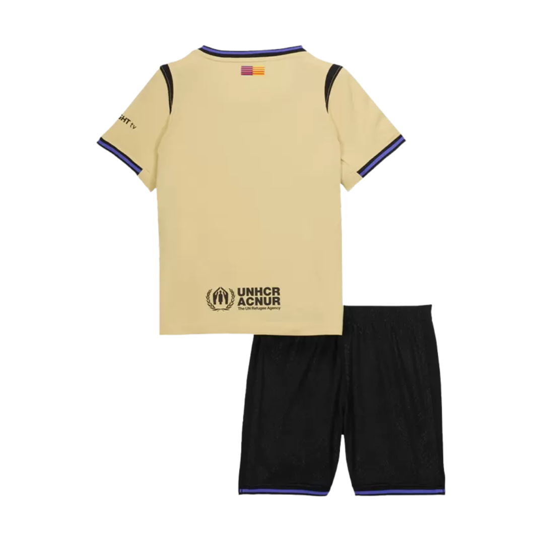 Kids Barcelona Away Soccer Jersey 2025/26