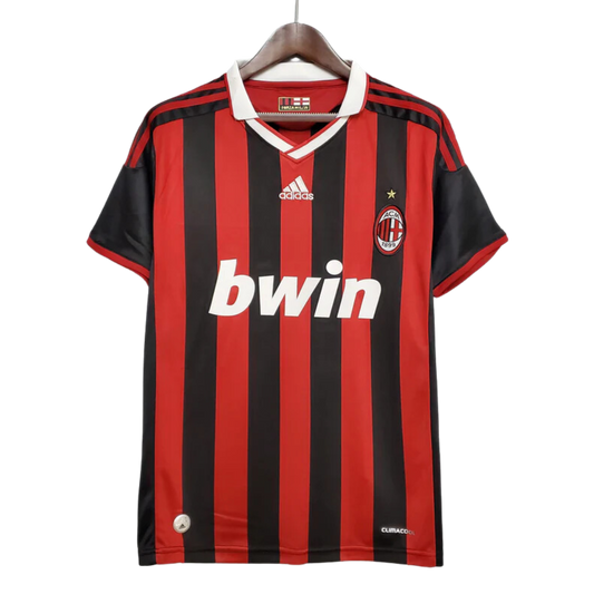 Retro 2009/10 AC Milan Home Soccer Jersey (Size M) - Ready To Ship - Goal Digger Jerseys | High Quality Football Kits | Soccer Jerseys