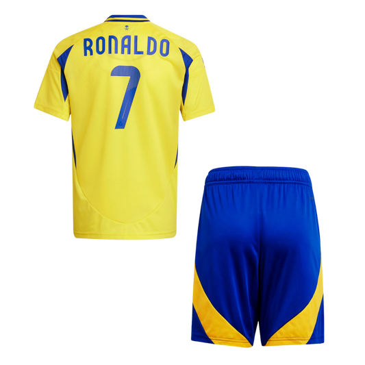 Kids RONALDO #7 Al Nassr Home Soccer Jersey Euro 2024/25 - Goal Digger Jerseys | High Quality Football Kits | Soccer Jerseys
