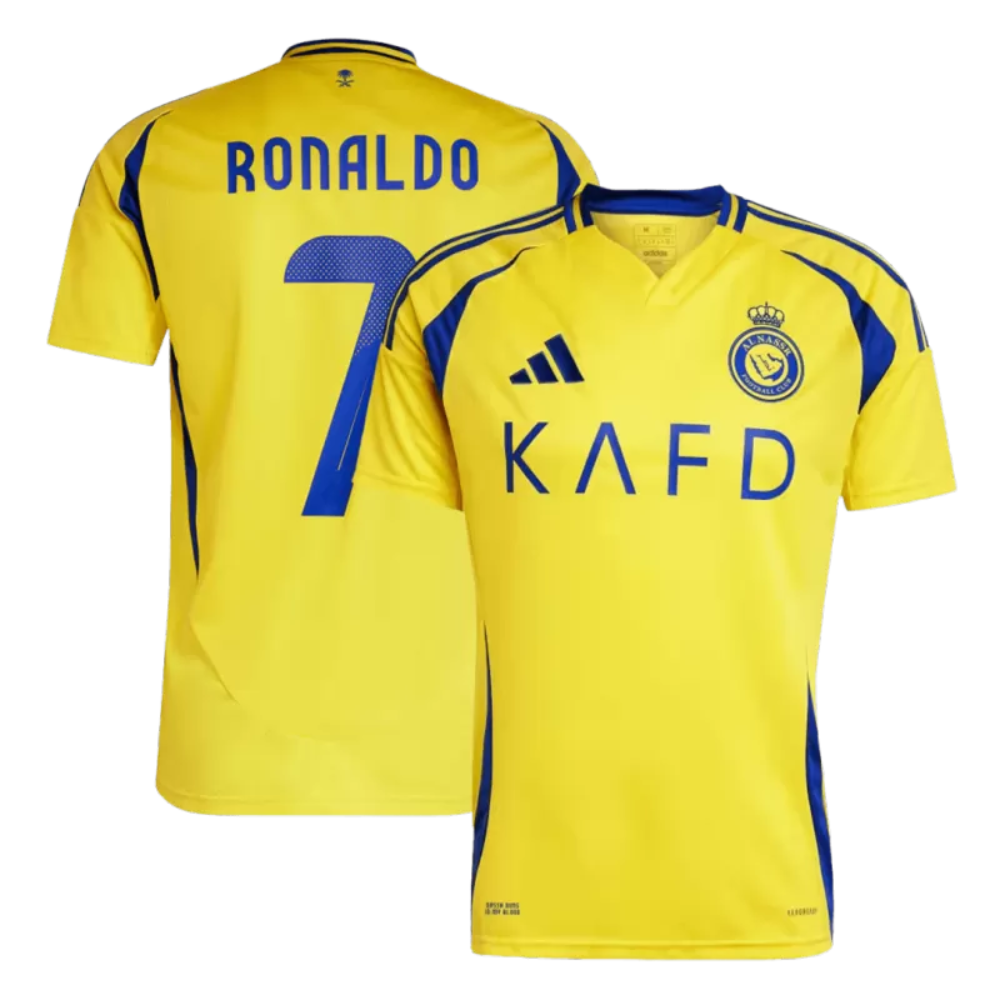 RONALDO #7 Al Nassr Home Soccer Jersey 2024/25 - Goal Digger Jerseys | High Quality Football Kits | Soccer Jerseys