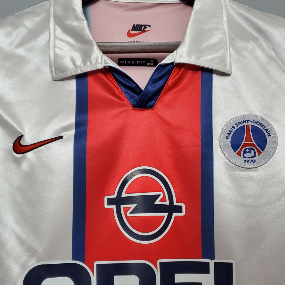 Retro RONALDHINO #21 98/99 PSG Away Soccer Jersey (Size L)- Ready To Ship - Goal Digger Jerseys | High Quality Football Kits | Soccer Jerseys