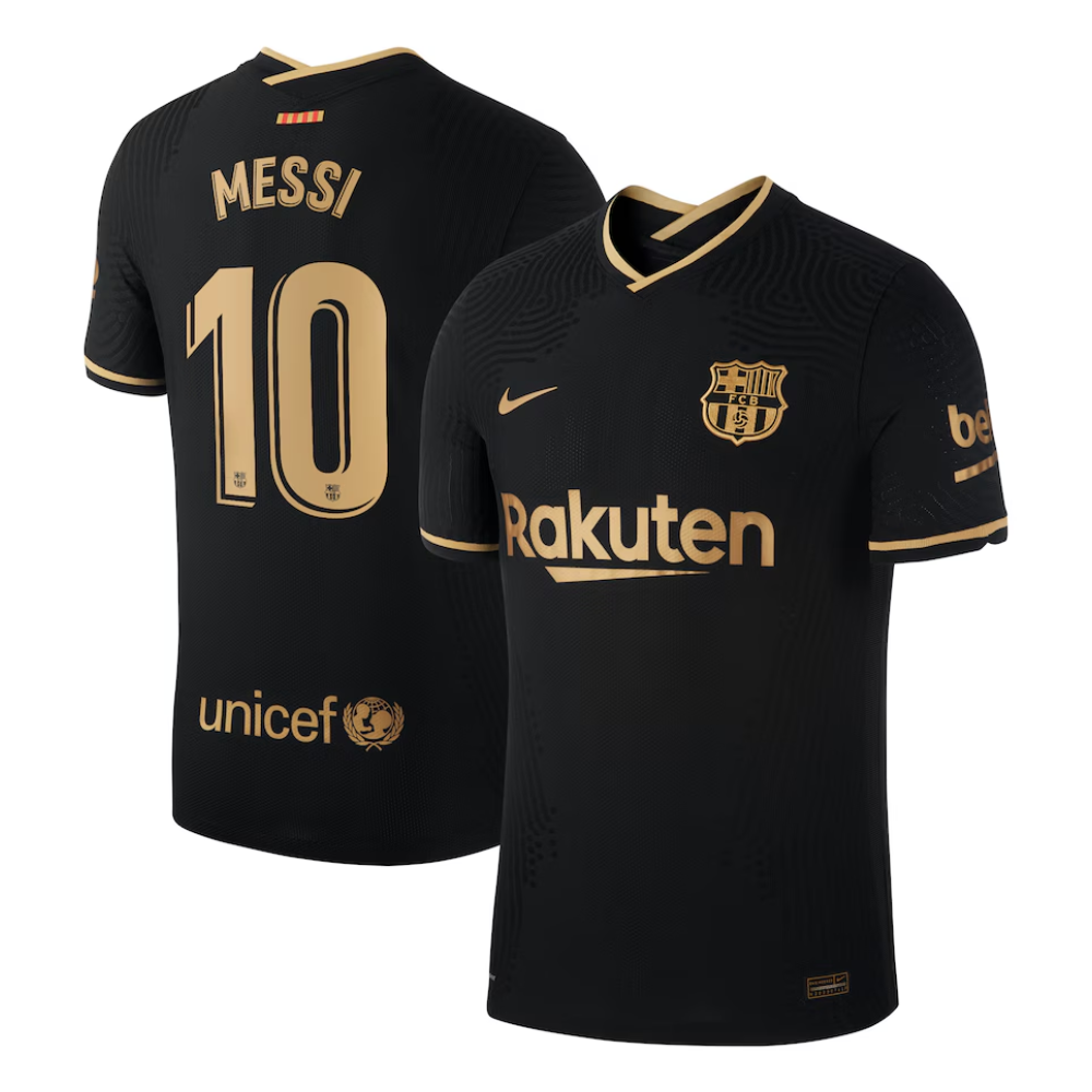 Messi #10 Barcelona Away Soccer Jersey 2020/21 - Goal Digger Jerseys | High Quality Football Kits | Soccer Jerseys