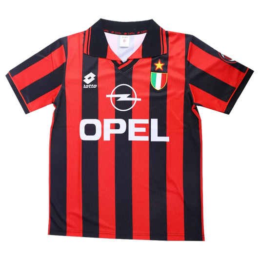 Retro 1996/97 AC Milan Home Soccer Jersey - Goal Digger Jerseys | Authentic Soccer Jerseys High Quality