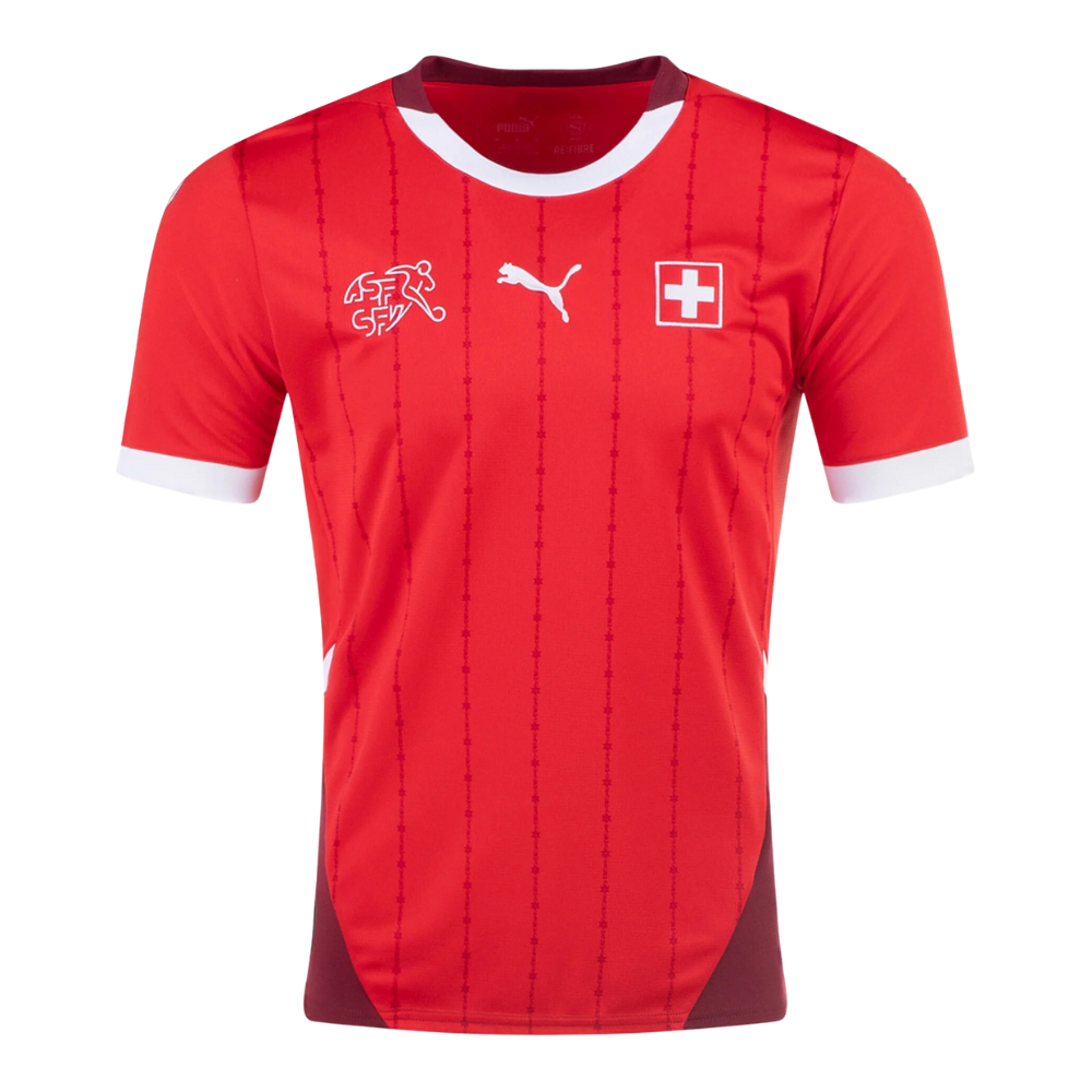 Switzerland Home Soccer Jersey Euro 2024 - Goal Digger Jerseys | Authentic Soccer Jerseys High Quality