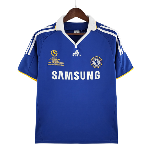 Retro 2008 Chelsea UCL Final Home Soccer Jersey - Goal Digger Jerseys | Authentic Soccer Jerseys High Quality