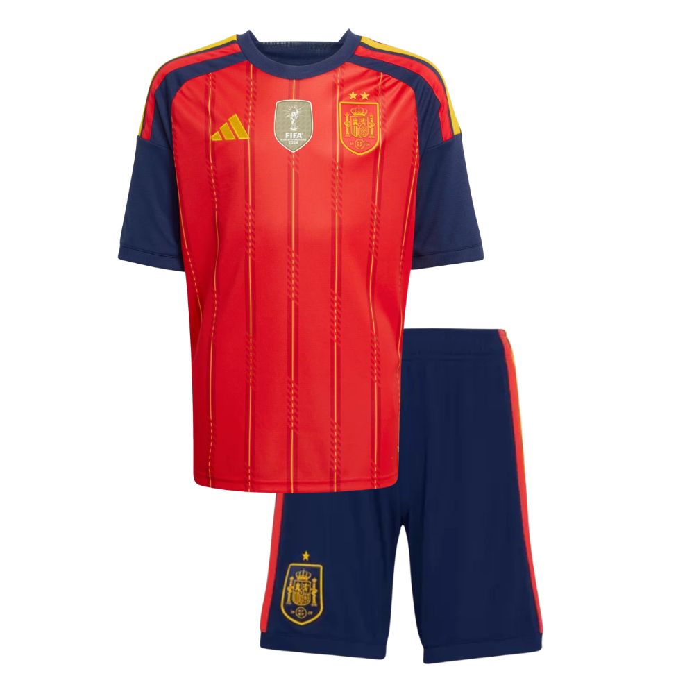 Kids Spain World Cup CHAMPIONS Home Jersey Kit 2026