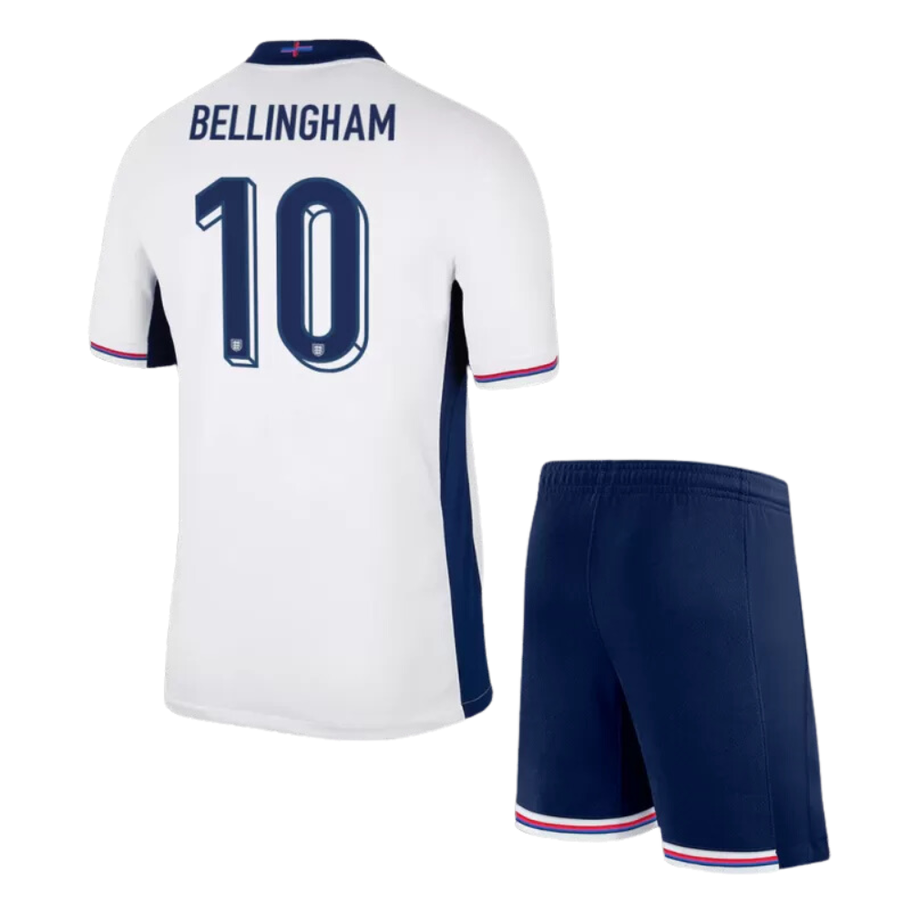 Kids BELLINGHAM #10 England Home Soccer Jersey Kit 2024 - Goal Digger Jerseys | High Quality Football Kits | Soccer Jerseys