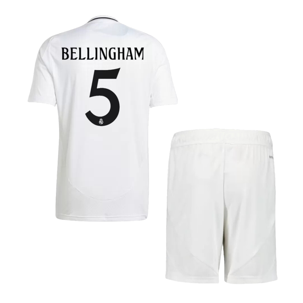 Kids BELLINGHAM #5 Real Madrid Home Soccer Jersey Kit 2024/25 - Goal Digger Jerseys | High Quality Football Kits | Soccer Jerseys