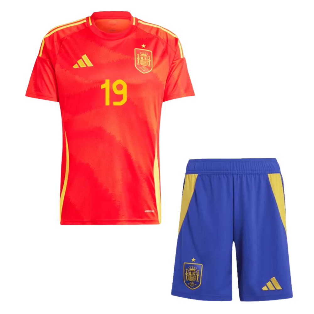 Kids LAMINE YAMAL #19 Spain Home Soccer Jersey Kit 2024 - Goal Digger Jerseys | High Quality Football Kits | Soccer Jerseys