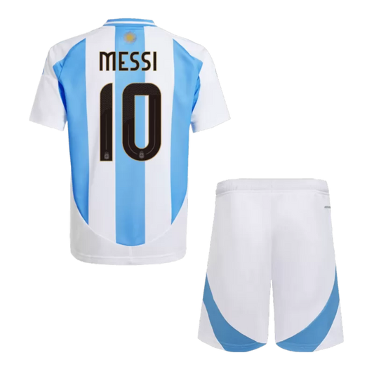 Kids MESSI #10 Argentina Home Soccer Jersey Kit 2024 - Goal Digger Jerseys | High Quality Football Kits | Soccer Jerseys