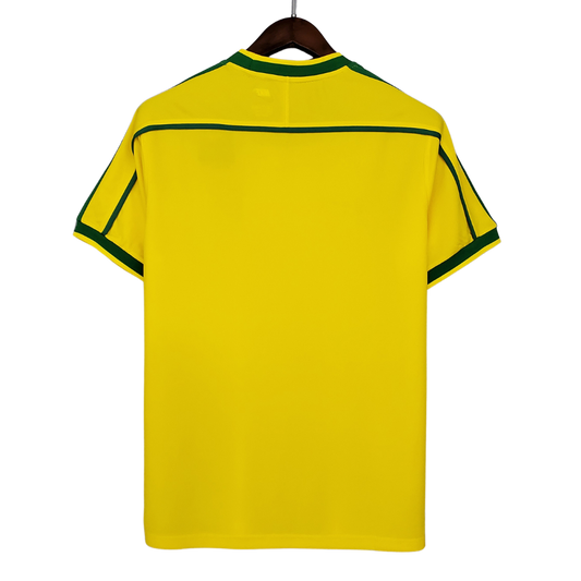 Retro 1998 Brazil Home Soccer Jersey - Goal Digger Jerseys | Authentic Soccer Jerseys High Quality