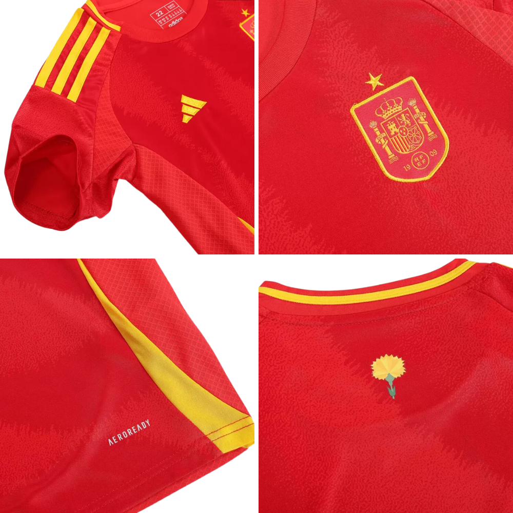 Kids LAMINE YAMAL #19 Spain Home Soccer Jersey Kit 2024 - Goal Digger Jerseys | High Quality Football Kits | Soccer Jerseys