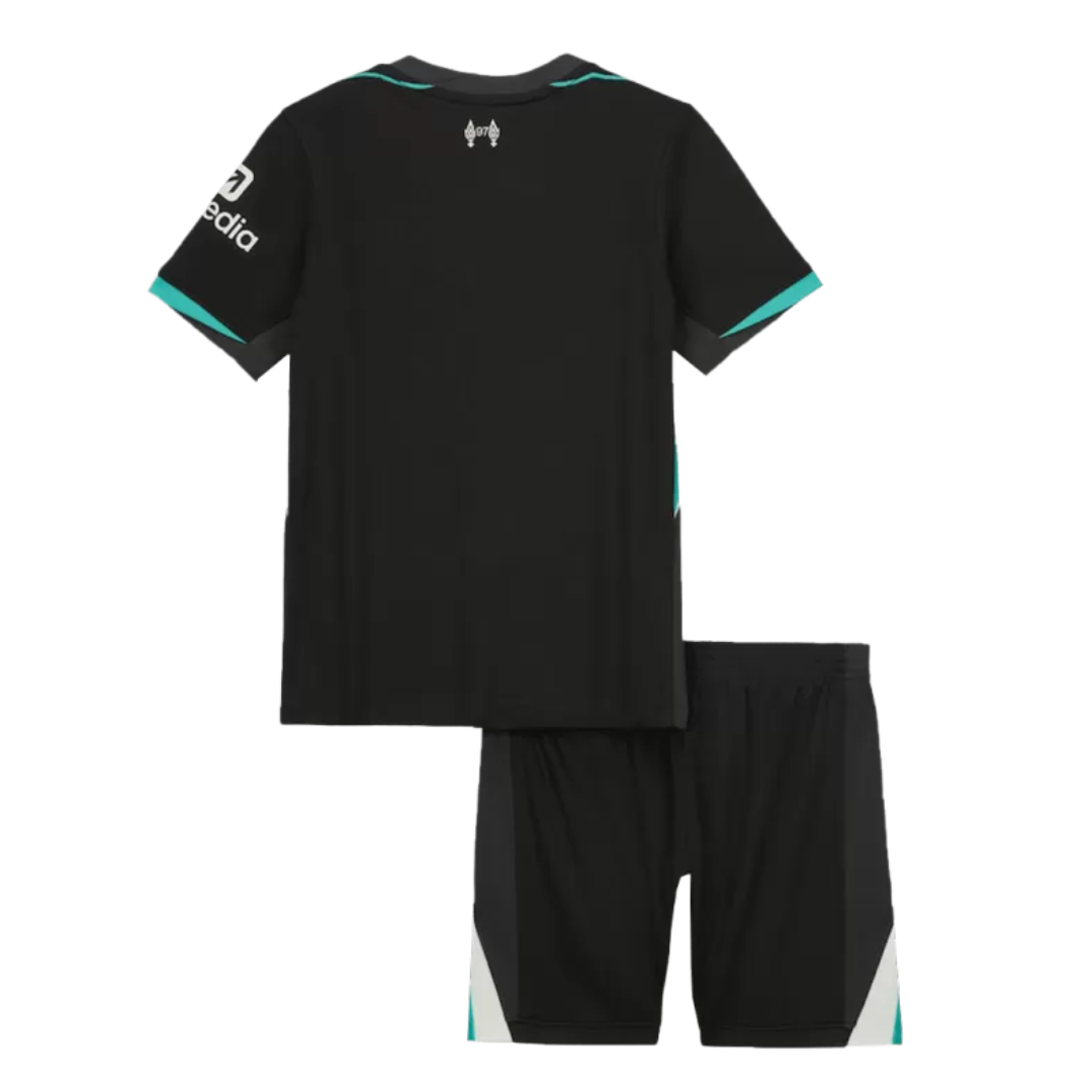 Kid's Liverpool Away Soccer Jersey Kit 2024/25