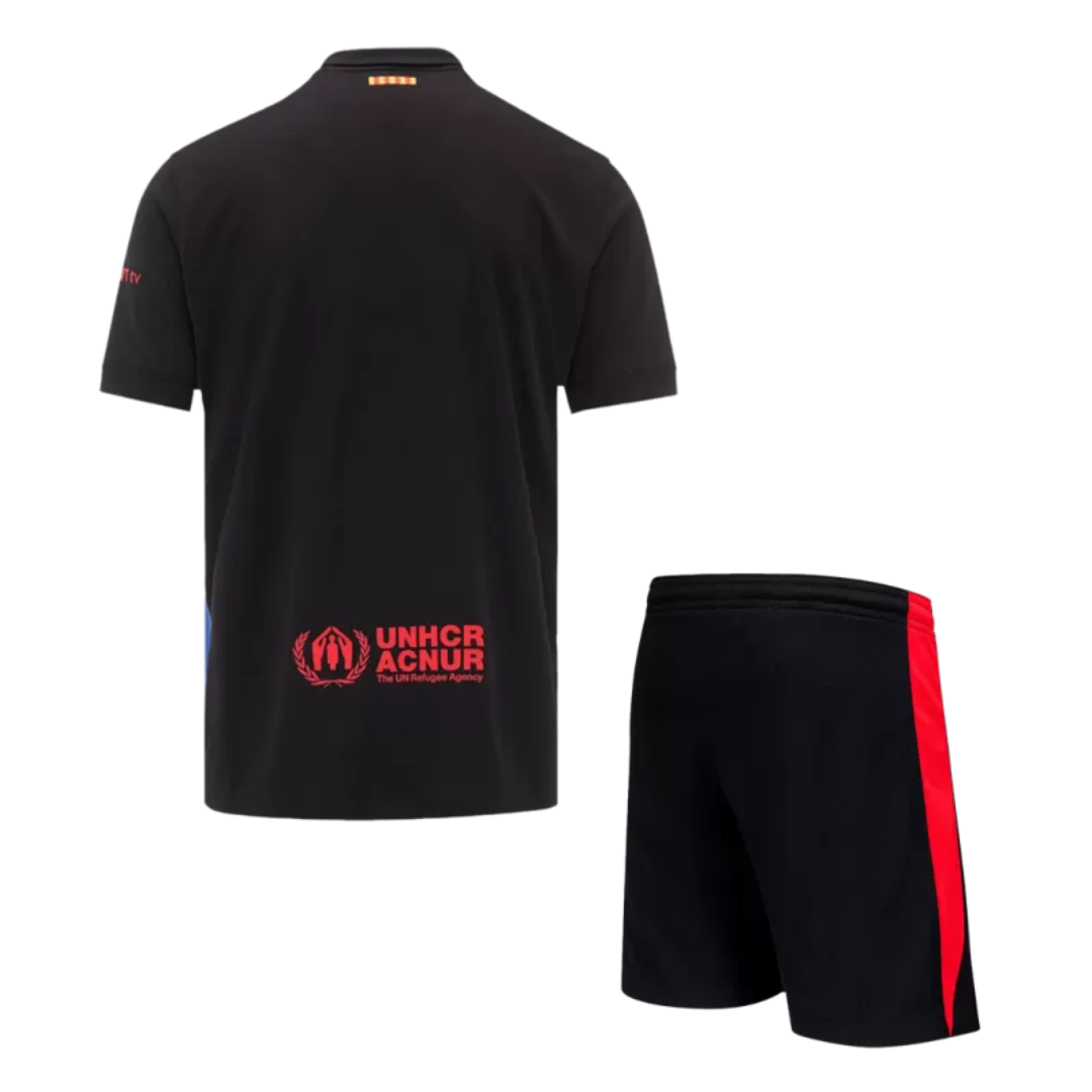 Barcelona Away Soccer Jersey Kit 2024/25 - Spotify Logo Without Text