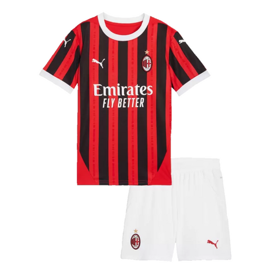 Kids AC Milan Home Soccer Jersey 2024/25 - Goal Digger Jerseys | High Quality Football Kits | Free Shipping