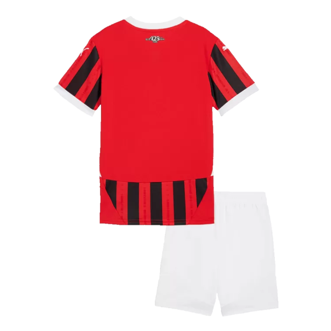 Kids AC Milan Home Soccer Jersey 2024/25 - Goal Digger Jerseys | High Quality Football Kits | Free Shipping