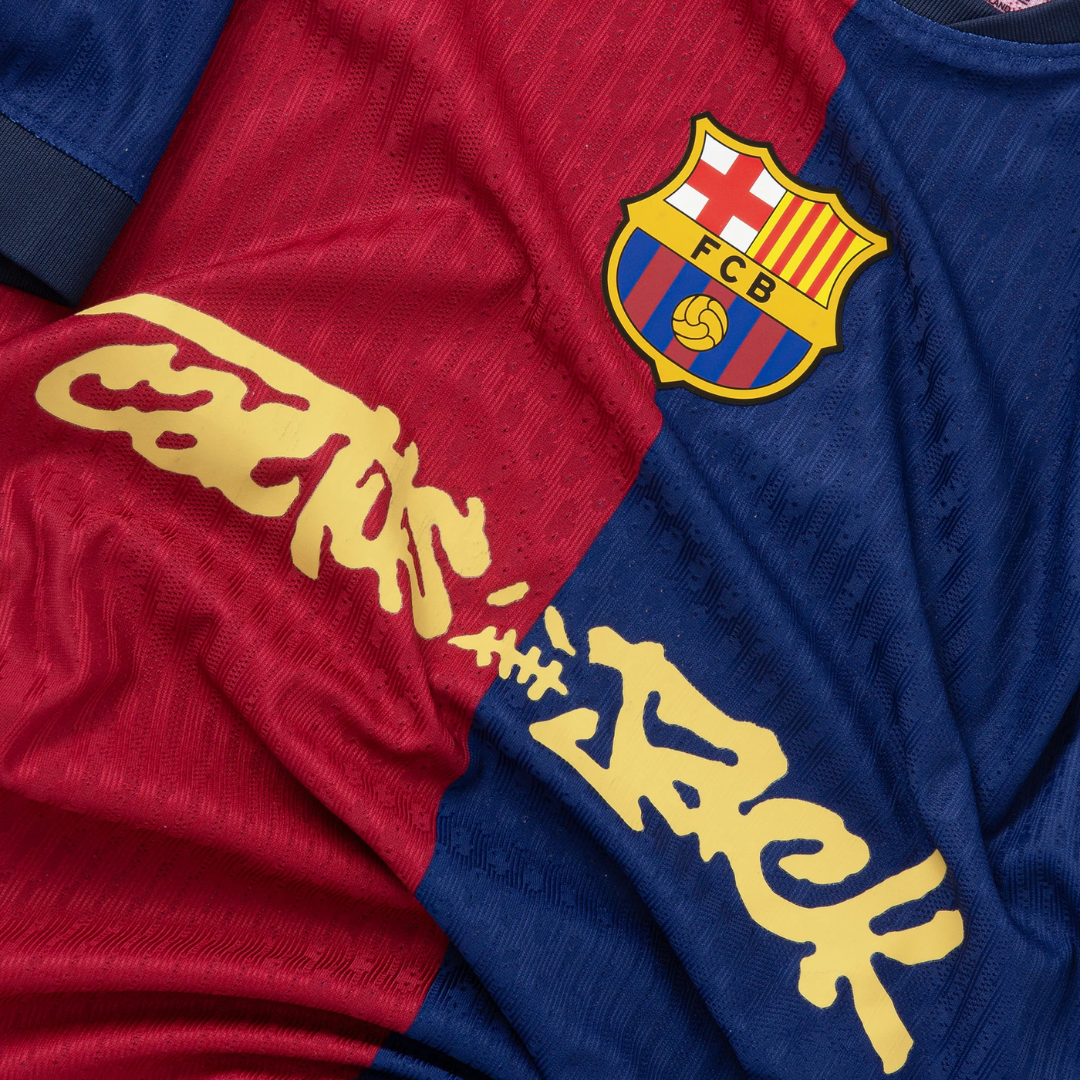Barcelona 2024/25 Home x Cactus Jack Replica Soccer Jersey