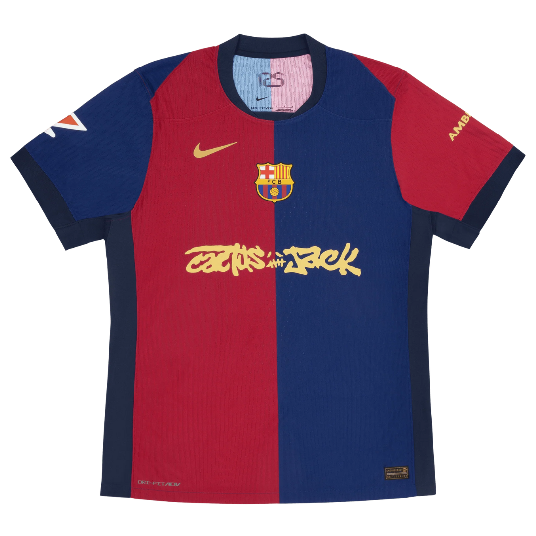 Barcelona 2024/25 Home x Cactus Jack Replica Soccer Jersey