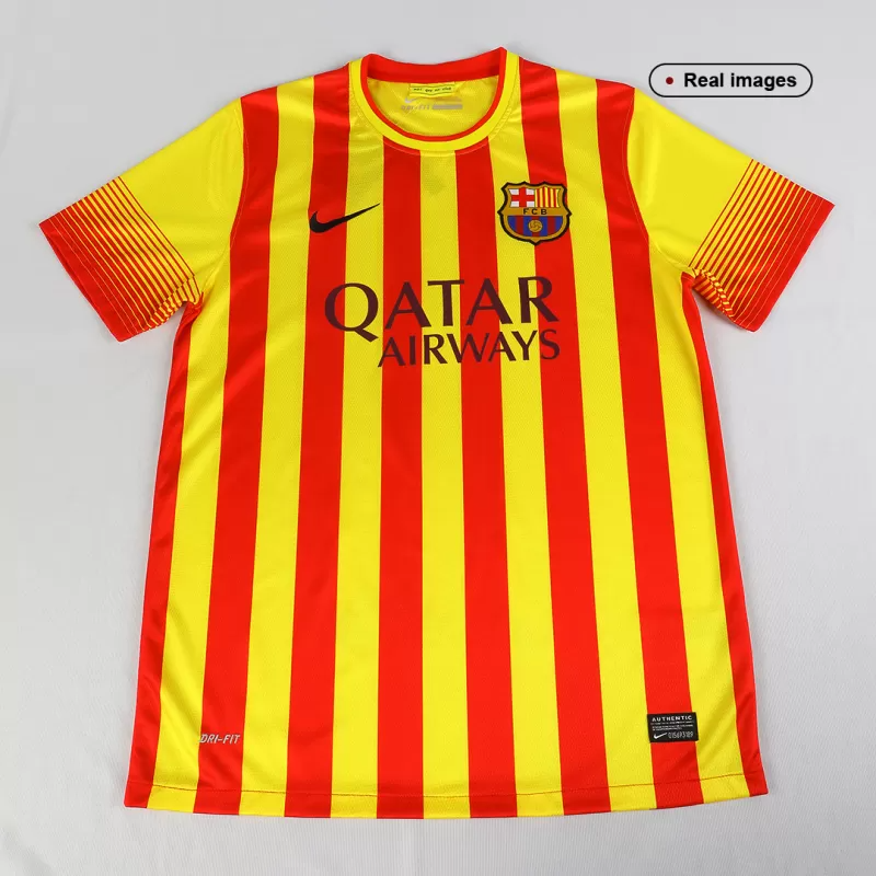 Retro 2013/14 Barcelona Away Soccer Jersey - Goal Digger Jerseys | High Quality Football Kits | Free Shipping