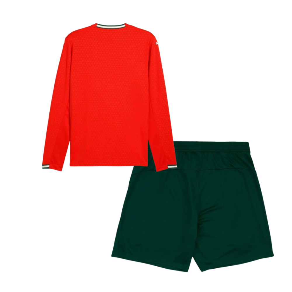 Kids Portugal Home 2025/26 Longsleeve Kit