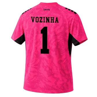 Cape Verde Pink Jersey 2026 Goalkeeper Jersey VOZINHA #1