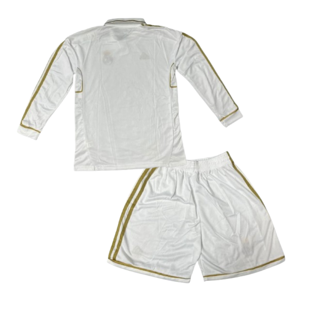 Kids Real Madrid Home 2011/2012 Longsleeve Kit
