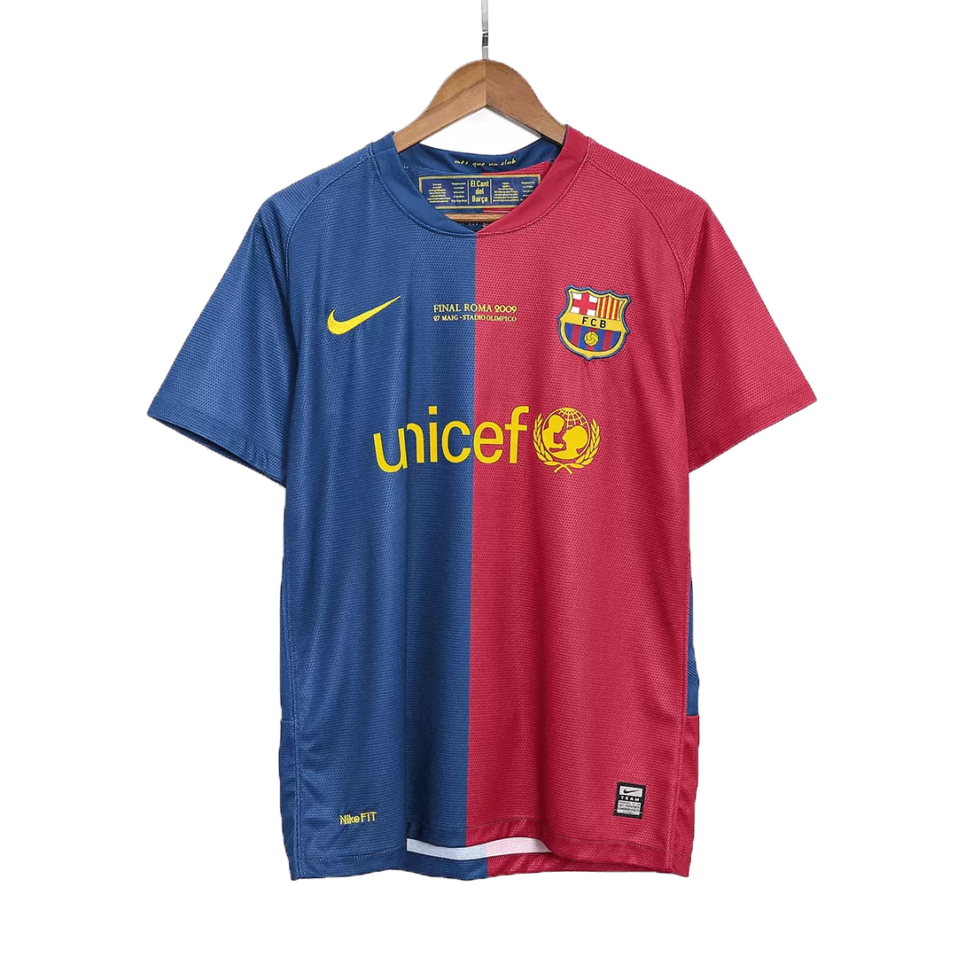 Retro 2008/09 Barcelona Home Soccer Jersey - UCL Final - Goal Digger Jerseys | Authentic Soccer Jerseys High Quality