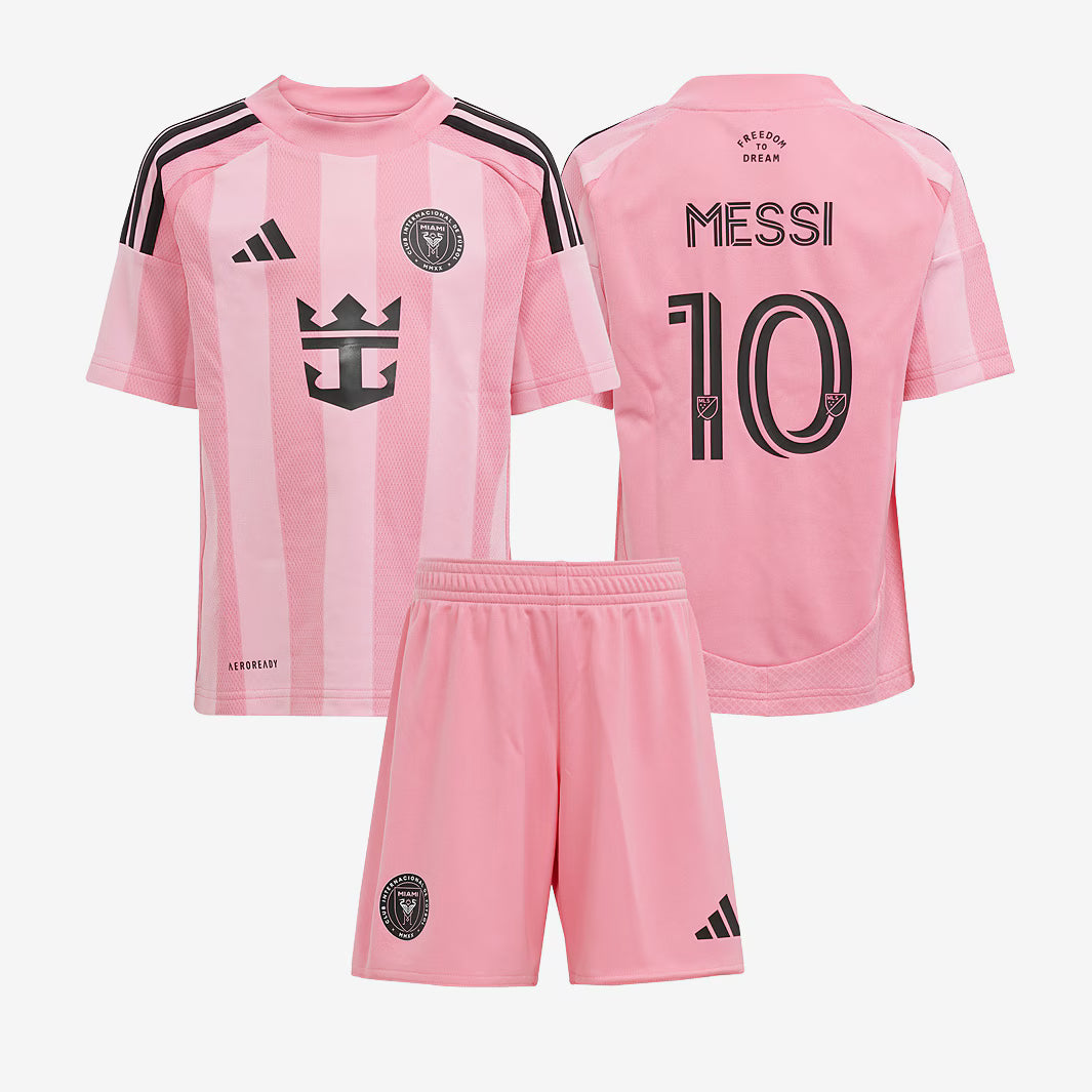 طقم قميص ميسي رقم 10 الأساسي لكرة القدم الأرجنتينية للأطفال 2024