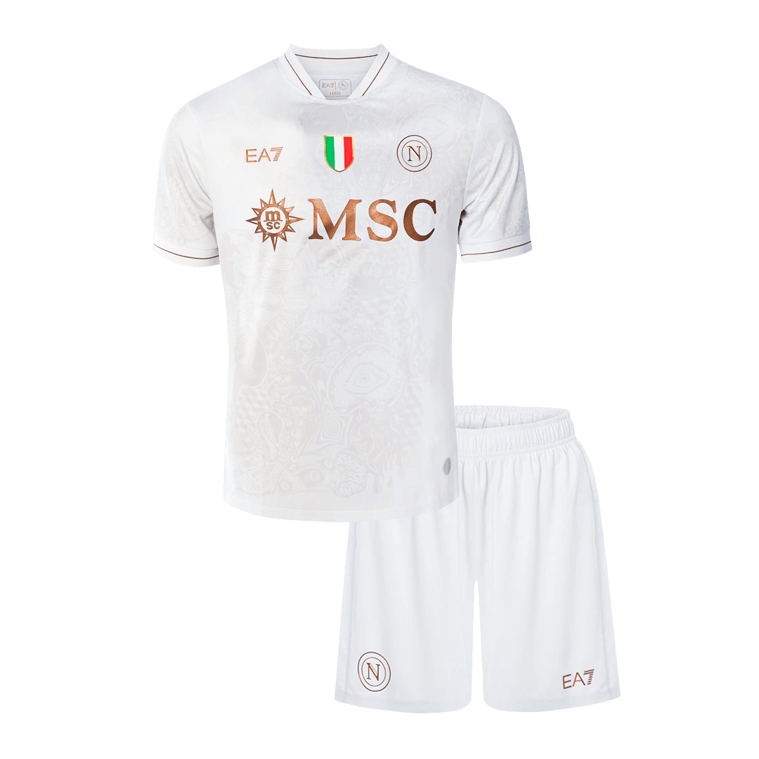 Kids SSC Napoli Away Soccer Jersey 2025/26 - Goal Digger Jerseys | High Quality Football Kits | Free Shipping