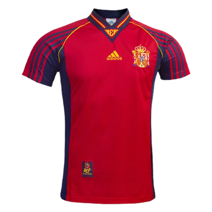 Retro 1998 Spain Home Soccer Jersey - Goal Digger Jerseys | Authentic Soccer Jerseys High Quality