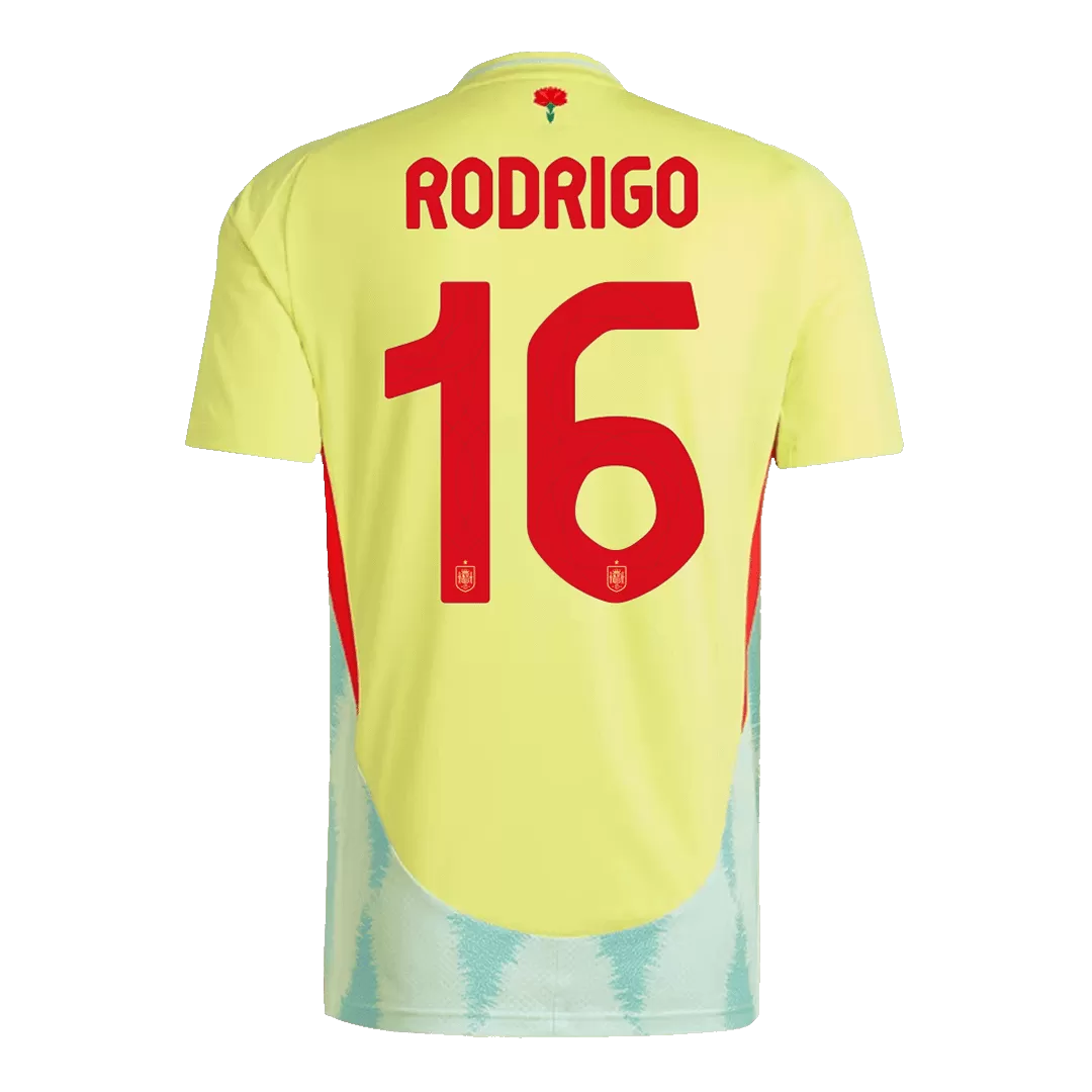 RODRIGO #16 Spain Away Soccer Jersey Euro 2024 - Goal Digger Jerseys | Authentic Soccer Jerseys High Quality