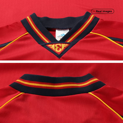 Retro 1998 Spain Home Soccer Jersey - Goal Digger Jerseys | Authentic Soccer Jerseys High Quality