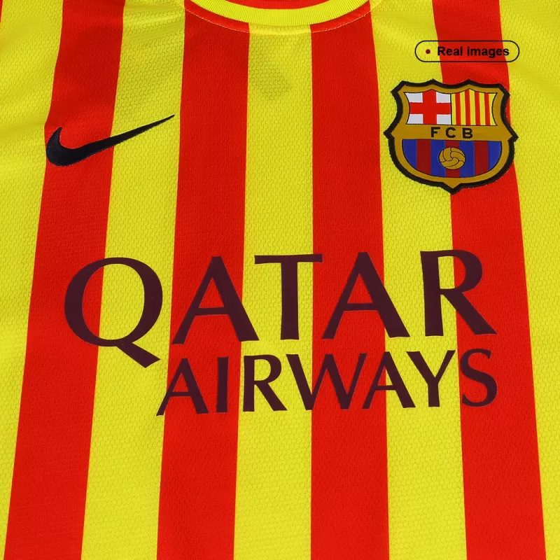 Retro 2013/14 Barcelona Away Soccer Jersey - Goal Digger Jerseys | Authentic Soccer Jerseys High Quality