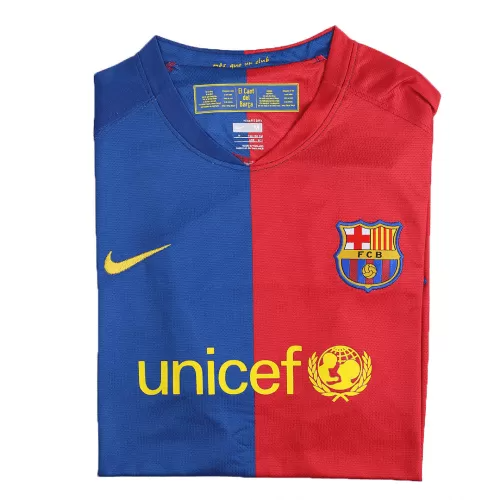 Retro MESSI #10 2008/09 Barcelona Home Soccer Jersey - UCL Final - Goal Digger Jerseys | Authentic Soccer Jerseys High Quality