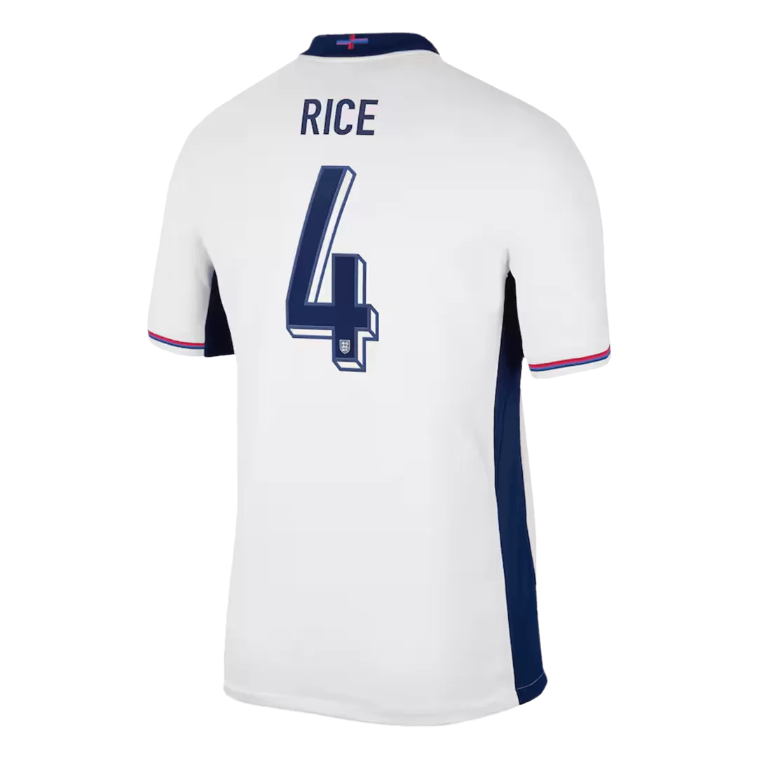 RICE #4 England Home Soccer Jersey Euro 2024 - Goal Digger Jerseys | Authentic Soccer Jerseys High Quality