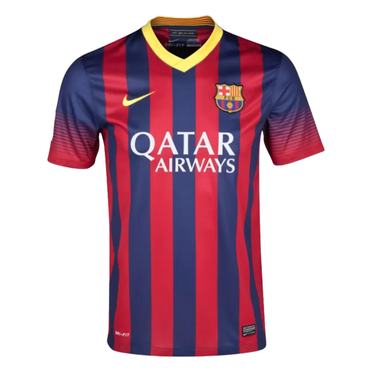 Retro 2013/14 Barcelona Home Soccer Jersey - Goal Digger Jerseys | Authentic Soccer Jerseys High Quality