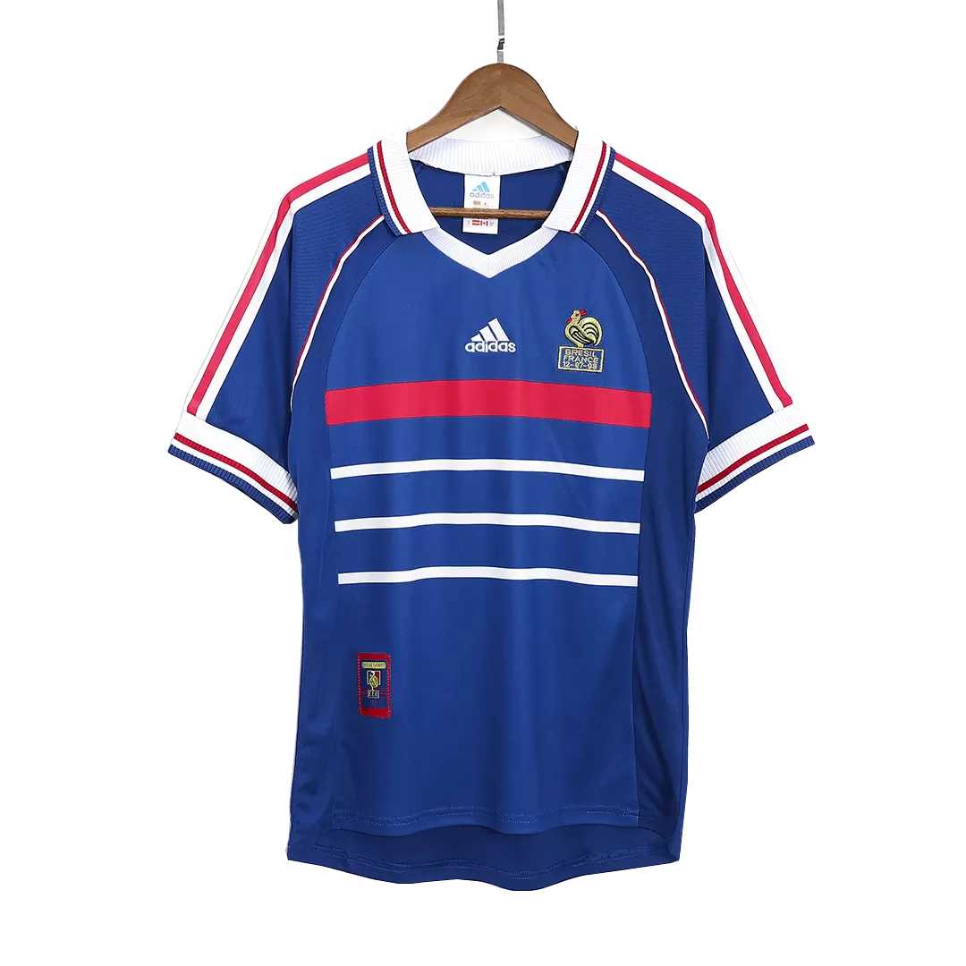 Retro 1998 France Home Soccer Jersey - Goal Digger Jerseys | High Quality Football Kits | Free Shipping