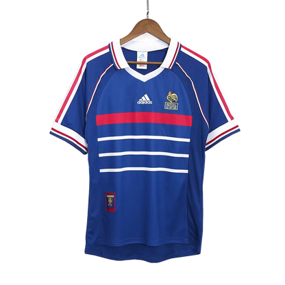 Retro 1998 France Home Soccer Jersey - Goal Digger Jerseys | Authentic Soccer Jerseys High Quality