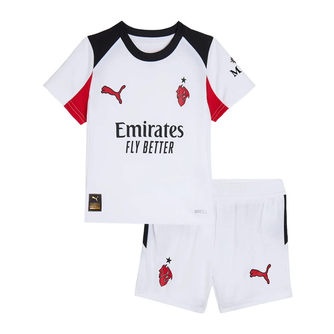 Kids AC Milan Away Soccer Jersey 2025/26 - Goal Digger Jerseys | High Quality Football Kits | Free Shipping