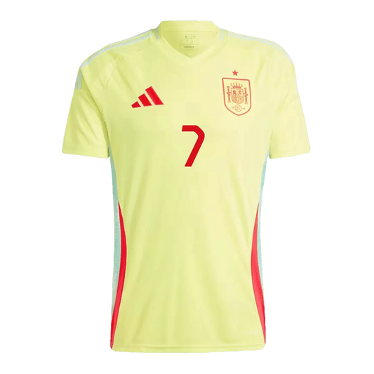 MORATA #7 Spain Away Soccer Jersey Euro 2024 - Goal Digger Jerseys | Authentic Soccer Jerseys High Quality