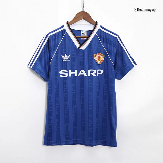 Retro 88/90 Manchester United Away Soccer Jersey - Goal Digger Jerseys | Authentic Soccer Jerseys High Quality